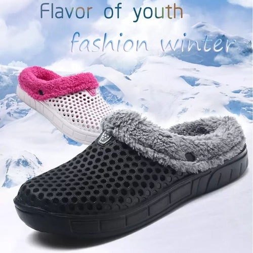 Unisex Urban Cozy Soft Skid-proof Fleece Plush Indoor Slipper