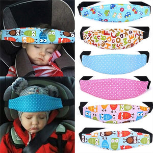 Car Adjustable Safety Seat Sleep Positioner Head Support Pram Stroller Fastening Belt Infants Baby