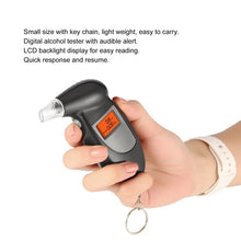 Load image into Gallery viewer, Portable Keychain LED Alcohol Breath Tester Breathalyzer