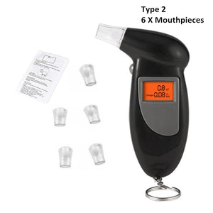 Portable Keychain LED Alcohol Breath Tester Breathalyzer