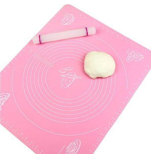 4 Colors Kitchen Room Cooking Tool Silicone Rolling Cut Mat  Fondant Clay Pastry Icing Dough Cake Baking Tools