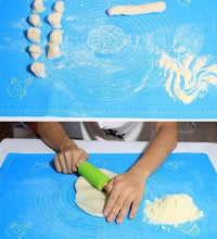 Load image into Gallery viewer, 4 Colors Kitchen Room Cooking Tool Silicone Rolling Cut Mat  Fondant Clay Pastry Icing Dough Cake Baking Tools