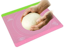 Load image into Gallery viewer, 4 Colors Kitchen Room Cooking Tool Silicone Rolling Cut Mat  Fondant Clay Pastry Icing Dough Cake Baking Tools