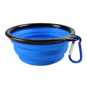 Portable Foldable Collapsible Pet Cat Dog Food Water Feeding Travel Bowl