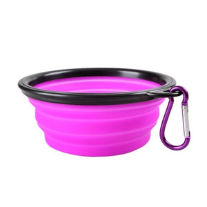 Portable Foldable Collapsible Pet Cat Dog Food Water Feeding Travel Bowl