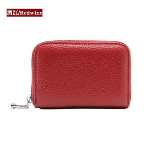Faux Leather Purse Anti-theft Card Holder High Capacity Multifunction Card Package RFID Protector