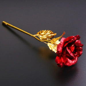 Valentine's Day Gifts 24k Golden Rose Foil Plated Rose Creative Gifts Lasts Forever Rose