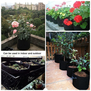 1/2/3/5/7/10 Gallon Vegetable Plants Pot Growing Container Flower Planting Black Aeration Bag
