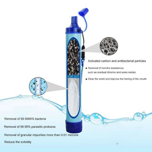 Outdoor Portable Water Purifier Camping Hiking Emergency Life Survival Water Filter
