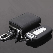 Load image into Gallery viewer, Auto Car Key Leather Case Pouch Remote Keychain Key Bag Holder Organizer