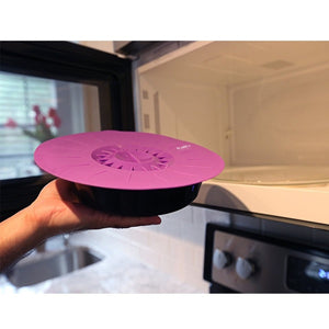 Set of 5 silicone Microwave bowl cover cooking pot pan lid Cover-Silicone food wrap cooking tools