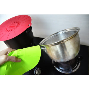Set of 5 silicone Microwave bowl cover cooking pot pan lid Cover-Silicone food wrap cooking tools