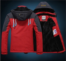 Load image into Gallery viewer, Winter Jacket Men Thick Velvet Warm Coat Windproof Hoodied Jacket
