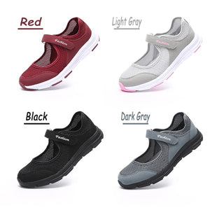 Summer Women Casual Sneakers Mesh Breathable Shoes Fitness Shoes Walking Running Shoes