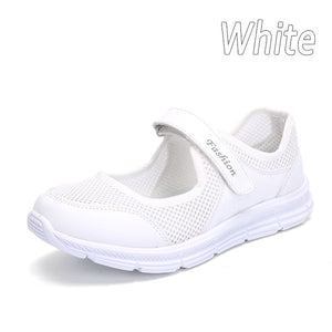 Summer Women Casual Sneakers Mesh Breathable Shoes Fitness Shoes Walking Running Shoes