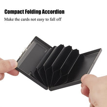 Load image into Gallery viewer, Anti-Scan Stainless Steel Case Slim RFID Blocking Wallet ID Credit Card Holder Men