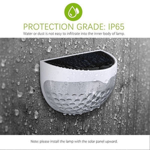 1/2/4 Packs IP65 Solar Powered Wireless Light Waterproof Lamp with 6 LEDs Light Sensor Auto on&off