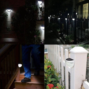 1/2/4 Packs IP65 Solar Powered Wireless Light Waterproof Lamp with 6 LEDs Light Sensor Auto on&off