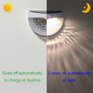 1/2/4 Packs IP65 Solar Powered Wireless Light Waterproof Lamp with 6 LEDs Light Sensor Auto on&off