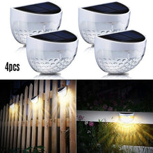 Load image into Gallery viewer, 1/2/4 Packs IP65 Solar Powered Wireless Light Waterproof Lamp with 6 LEDs Light Sensor Auto on&amp;off