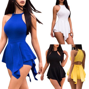 Women Elegant Jumpsuits & Rompers Casual Cotton Sexy Ladies Cocktail Club Party Shorts Bodysuit