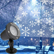 Load image into Gallery viewer, Christmas Decoration LED Snowflake Projector Light White And Multicolor Snowflake