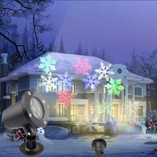 Load image into Gallery viewer, Christmas Decoration LED Snowflake Projector Light White And Multicolor Snowflake