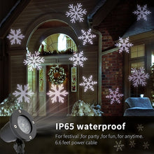 Load image into Gallery viewer, Christmas Decoration LED Snowflake Projector Light White And Multicolor Snowflake