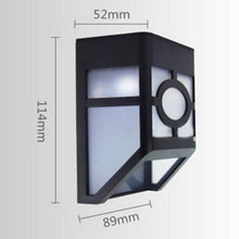 Load image into Gallery viewer, Solar Powered Mount LED Wall Light Outdoor Garden Path Landscape Fence Yard Lamp