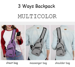 10L Backpack Chest Cross Body One Strap Shoulder Day Pack for Men Women