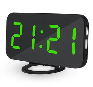 Alarm Clock Digital Clock with Large 6.5'' Easy-Read LED Display Diming Mode