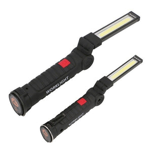 Outdoor Lighting Camping Convenient Magnetic Head Design LED COB Rechargeable Work Light