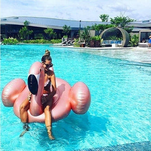 Inflatable Flamingo Swimming Ring Baby Adult Pool Float