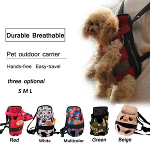 Dog Carrier Fashion Red Color Travel Dog Backpack Breathable Pet Bags Shoulder Pet Puppy Carrier