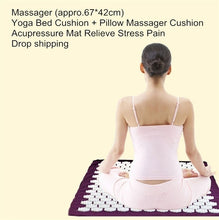 Load image into Gallery viewer, Acupressure Mat Body Foot Massage Cushion Shakti Mat Yoga Message