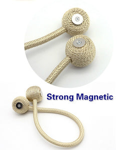 Curtain Bandage Minimalist Creative Magnet Curtain Buckle Ring Hook Wall Hook Bandage Curtain Clip Free Punch