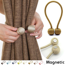 Load image into Gallery viewer, Curtain Bandage Minimalist Creative Magnet Curtain Buckle Ring Hook Wall Hook Bandage Curtain Clip Free Punch