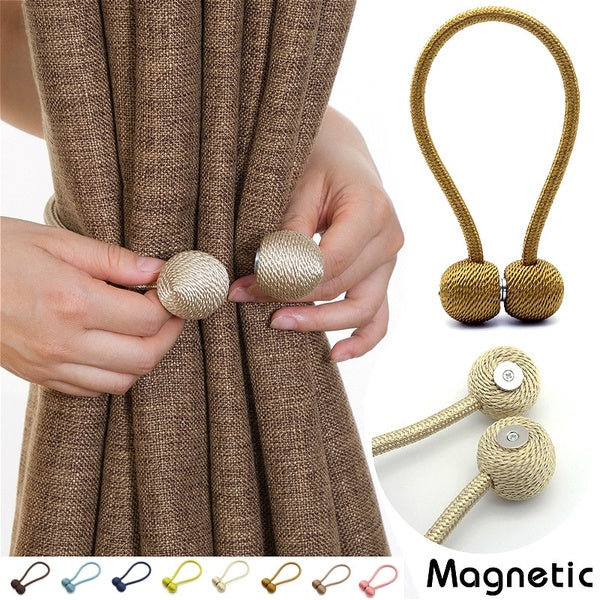 Curtain Bandage Minimalist Creative Magnet Curtain Buckle Ring Hook Wall Hook Bandage Curtain Clip Free Punch