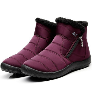 Unisex Warm Waterproof Cotton Shoes Nylon Snow Boots