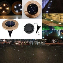 Load image into Gallery viewer, 5/8/12LED Solar Power Buried Light Under Ground Lamp Outdoor Path Way Garden Lawn Yard Outdoor Lighting