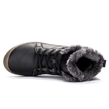 Load image into Gallery viewer, Men Women Lace Up Waterproof Outdoor Anti-Slip Faux Fur Lined Ankle Snow Boots