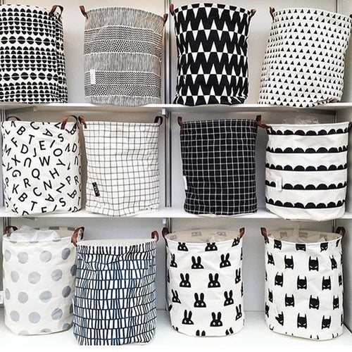 Cotton Linen Storage Box Holder Organizer for Home Clothes Tidy Basket