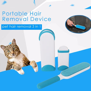 3 In 1 Portable Dog Hair Brush Pet Fur Comb Plastic Cat Floating Hair Combing for Clothes