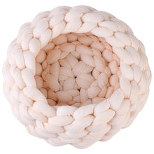 Load image into Gallery viewer, DIY Handmade Knitted Crude Wool Weaving Pet Nest Dog Cat Bed