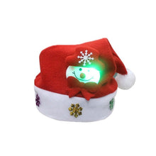 Load image into Gallery viewer, LED Christmas Hat Santa Claus Reindeer Snowman Hats New Year Xmas Gifts Cap