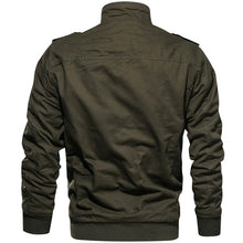 Load image into Gallery viewer, Long Sleeve Outdoor Casual Zipper Jackets Velvet Military Jacket