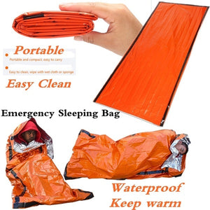 Portable Waterproof Reusable Emergency Foil Camping Hiking Survival Sleeping Bag
