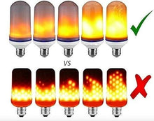 Load image into Gallery viewer, 4 Modes Gravity Sensor Fire Light Bulb LED Flame Effect Natural Light E27 Flickering Holiday Decoration (4pcs)