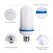 Load image into Gallery viewer, 4 Modes Gravity Sensor Fire Light Bulb LED Flame Effect Natural Light E27 Flickering Holiday Decoration (4pcs)