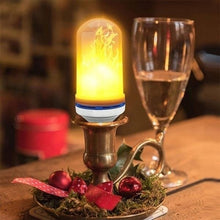 Load image into Gallery viewer, 4 Modes Gravity Sensor Fire Light Bulb LED Flame Effect Natural Light E27 Flickering Holiday Decoration (4pcs)